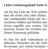 Geburtstagsrede für den Jahrgang 1940 (weiblich)