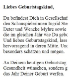 Geburtstagsrede für den Jahrgang 1947 (weiblich)