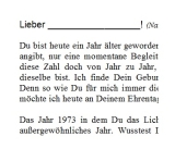 Geburtstagsrede für einen Mann Jahrgang 1973