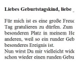 Rede zum 88. Geburtstag für eine Frau