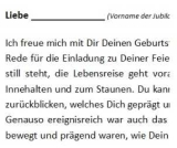Geburtstagsrede für eine Frau Jahrgang 1957