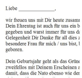 Geburtstagsrede für den Jahrgang 1949 (weiblich)