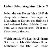 Geburtstagsrede für den Jahrgang 1945 (männlich)