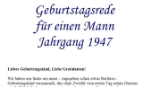 Geburtstagsrede für den Jahrgang 1947 (männlich)