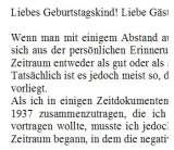 Geburtstagsrede für den Jahrgang 1937 (weiblich)