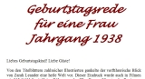 Geburtstagsrede für den Jahrgang 1938 weiblich