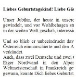 Geburtstagsrede für den Jahrgang 1938 männlich