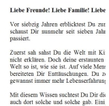 Rede zum 70. Geburtstag für eine Frau