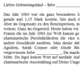 Geburtstagsrede für den Jahrgang 1980 weiblich