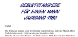 Geburtstagsrede für den Jahrgang 1980 männlich