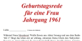 Geburtstagsrede für den Jahrgang 1961 weiblich