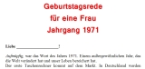 Geburtstagsrede Jahrgang 1971 weiblich