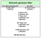 Excel Vorlagen zur Neugeburt