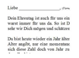 Geburtstagsrede für eine Frau Jahrgang 1928