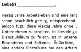 Rede zum 40jährigen Dienstjubiläum