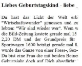 Geburtstagsrede für eine Frau Jahrgang 1966