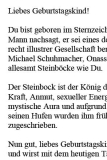 Geburtstagsrede für einen Mann im Sternzeichen Steinbock