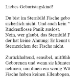 Geburtstagsrede für eine Frau im Sternzeichen Fische