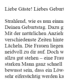 Geburtstagsrede für einen Mann im Sternzeichen Löwe